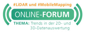 Online-Forum LiDAR und Mobile Mapping<br><h4> »Trends in der 2D- und 3D-Datenauswertung«