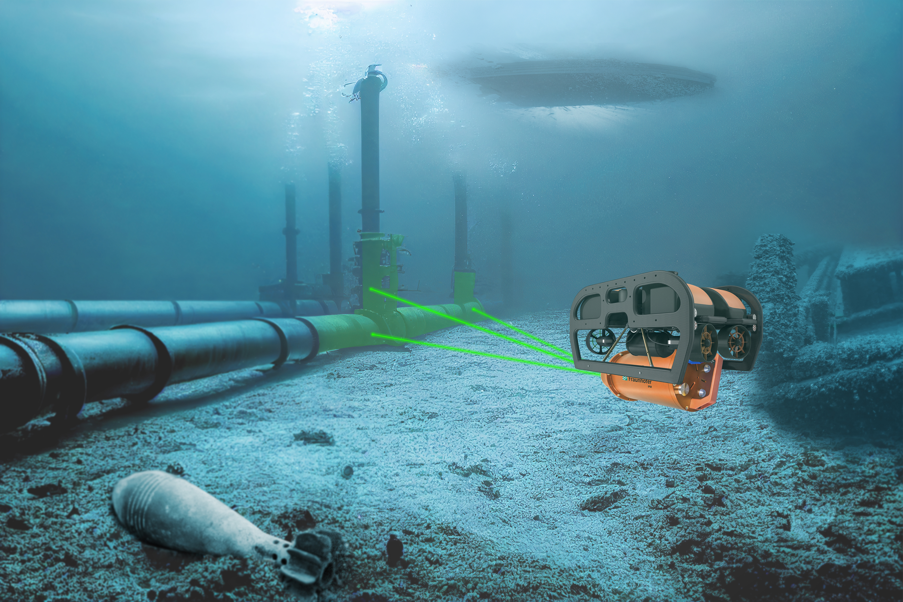 LiDAR unter Wasser: Inspektion von 3D-Objekten unter Wasser