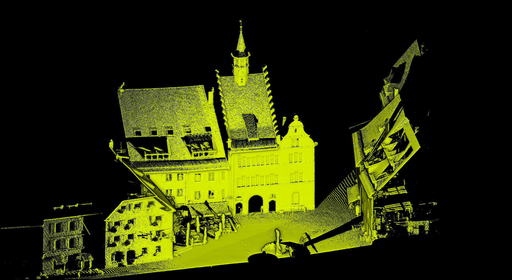 3D-Punktwolke Rathaus Staufen