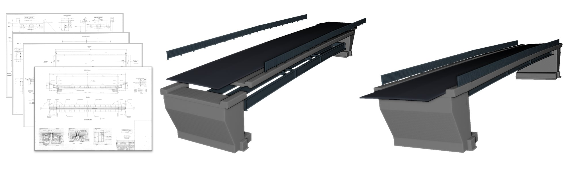 Plan2Model: Automatisierte Überführung von 2D-Bauwerksdaten in ein 3D-Modell