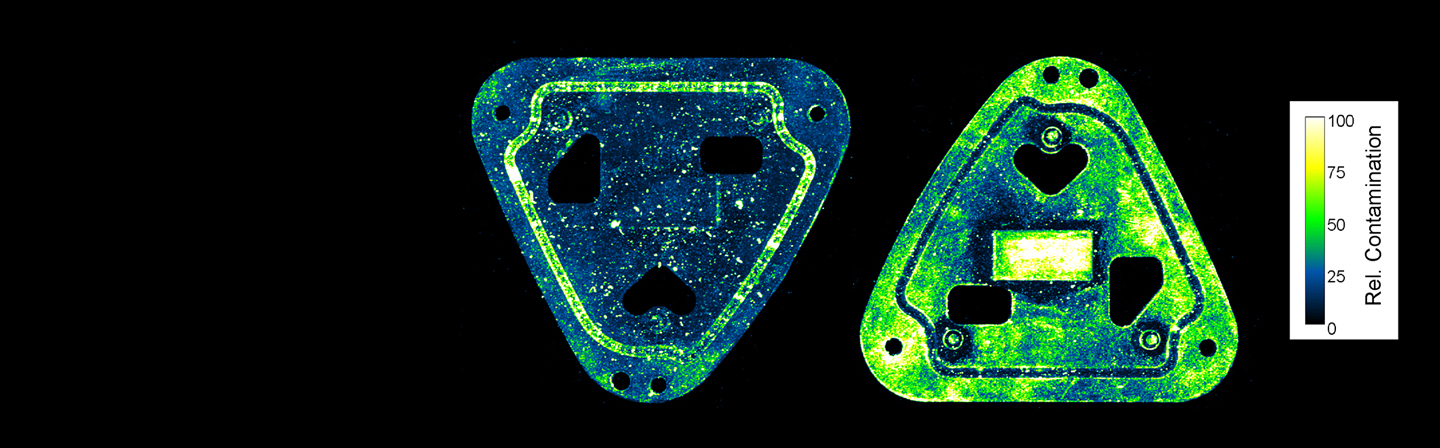 Reinheitsprüfung von Bauteilen mithilfe von Fluoreszenz-Messtechnik