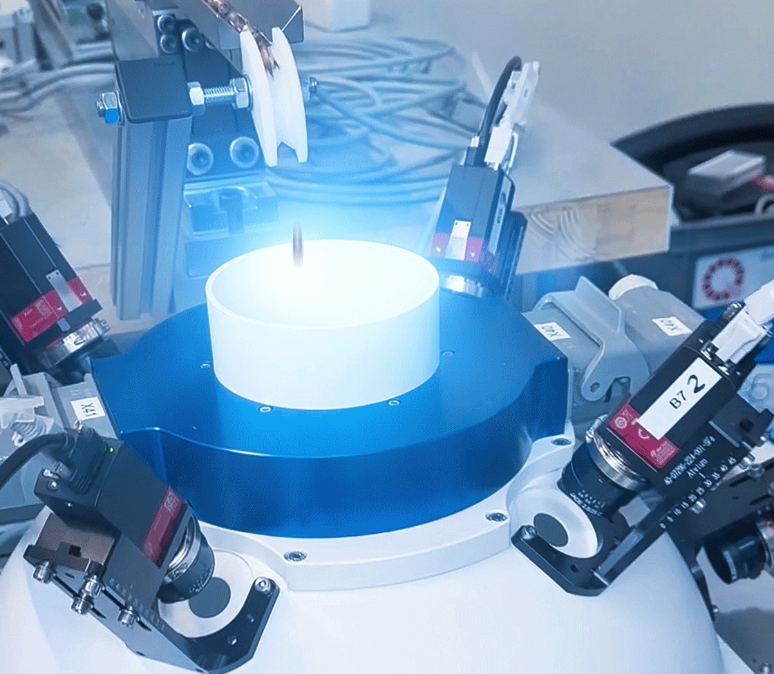 Free-fall inspection of stamped parts Freifall-Prüfung Stanzteile