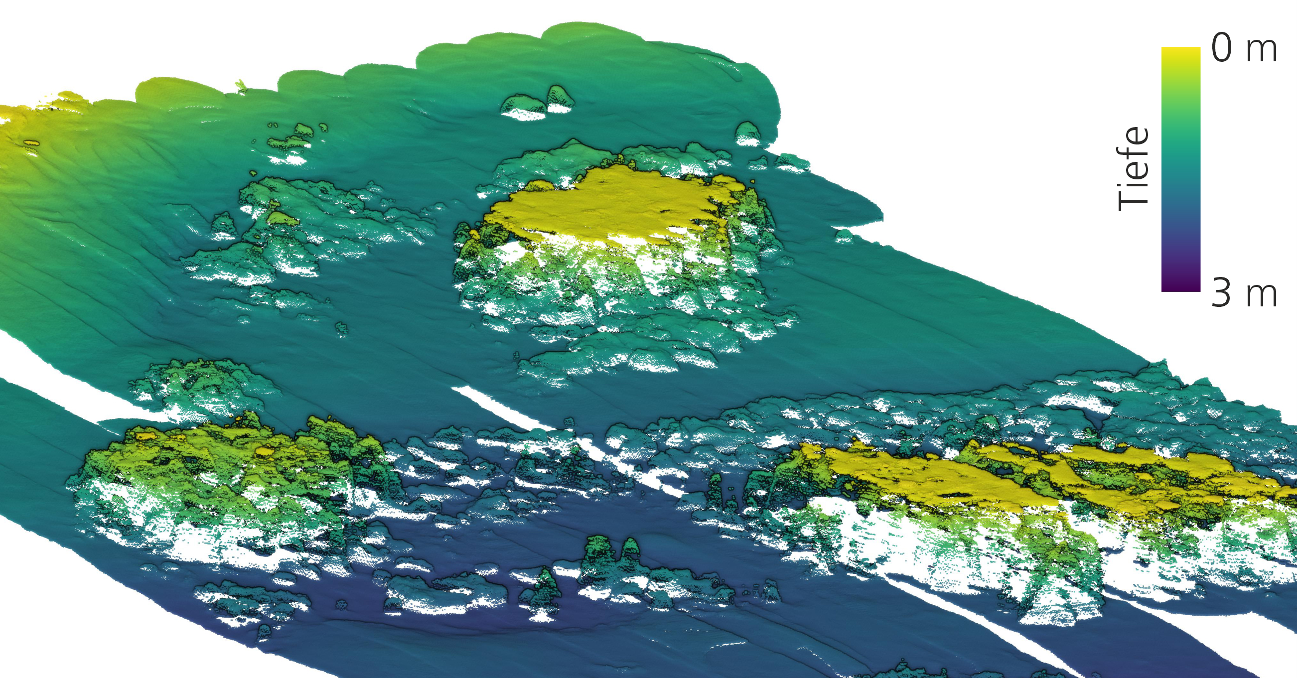 Laserbased bathymetry: topographical measurement of shallow water bodies